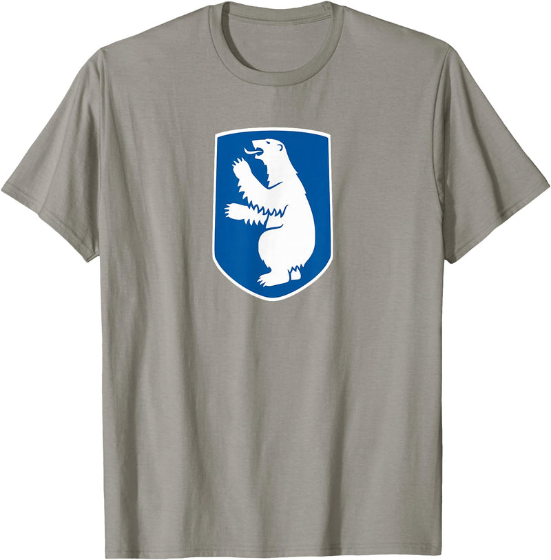 Greenland Coat of Arms Shirts & Gifts Greenland National Symbol ~ Greenland Emblem T-Shirt - Slate Grey