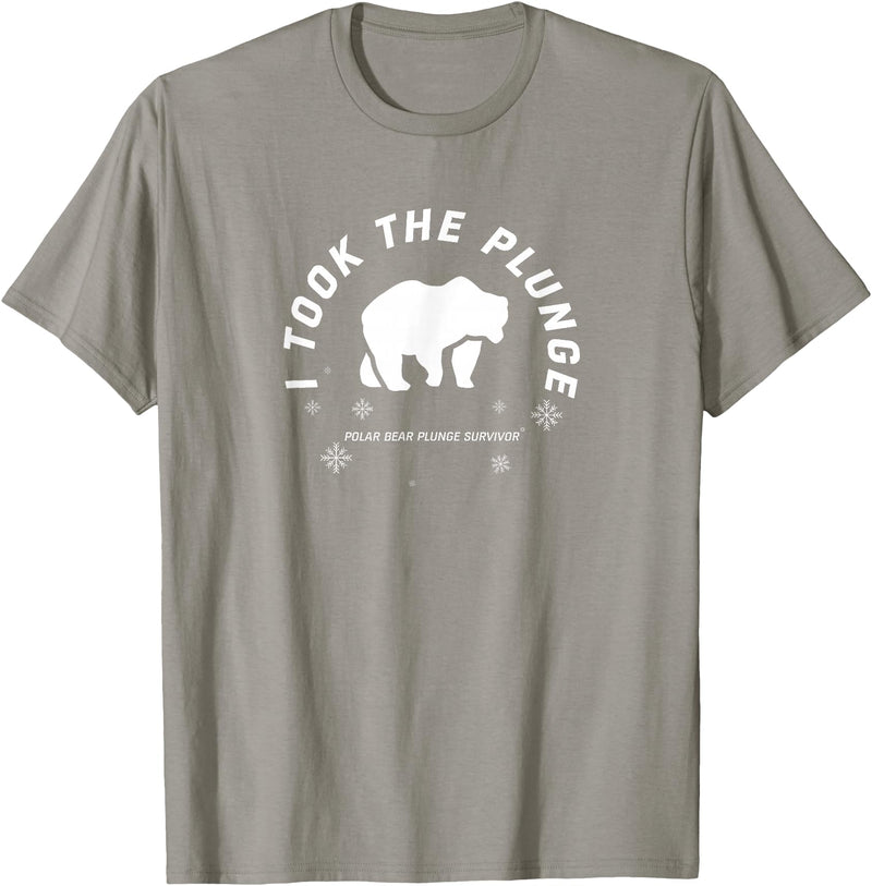 Polar Bear Llunge Polar Plunge Polar Bear I Took The Plunge T-Shirt - Slate Grey