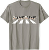Funny Cow Shirt Women Men Girls Kids Boys Gifts Funny Crosswalk Cows Farming farm Cow Girl Boy Women Men Kid T-Shirt - Slate