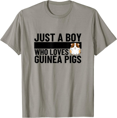 Just A Boy Who Loves Guinea Pigs Funny Guinea Pig T-Shirt