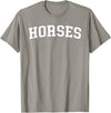 Horses - Designs Horses T-Shirt - Straight - Slate Grey