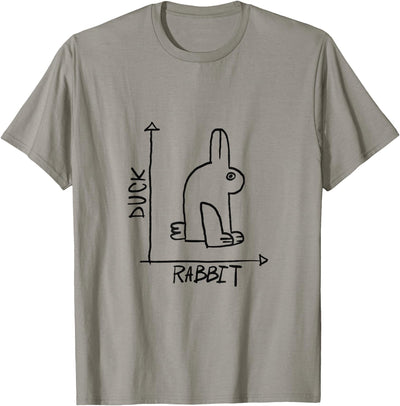 Duck Rabbit Optical Illusion Graph Long Sleeve Shirt