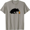 Bear Daddy Little Brown Bottle Popper Pig Head Cleaner Gay Mens T-Shirt T-Shirt - Slate Grey