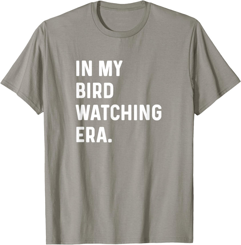 Bird Watching for Men Women Boys Girls by Jess in My Bird Watching Era - Birds Telescope Photography T-Shirt - Slate Grey