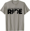 BASBO Horse Riding T-Shirt - Straight - Slate Grey