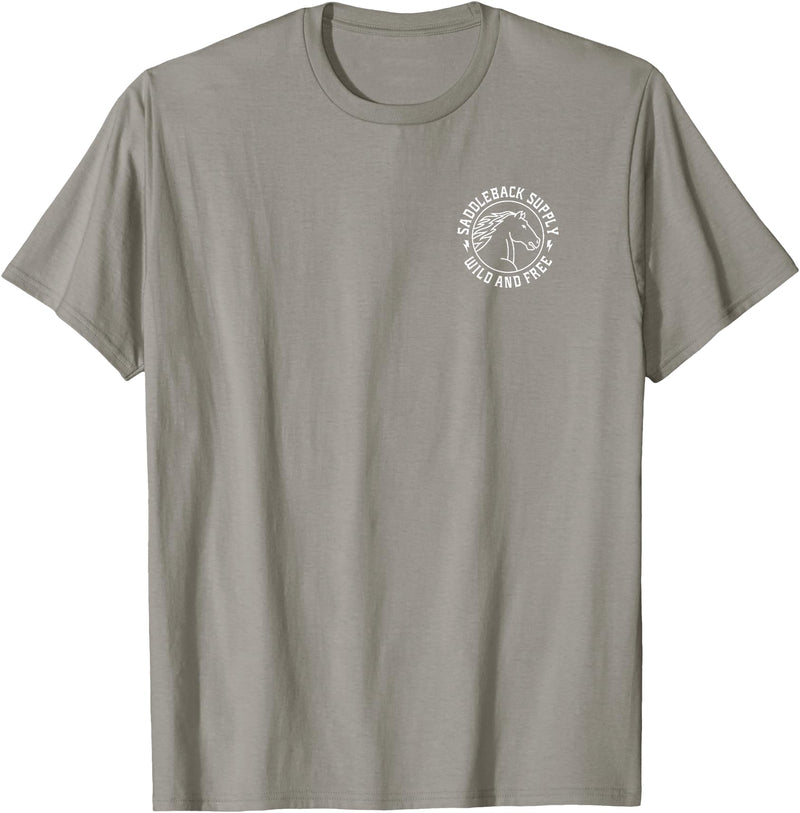 Saddleback Supply Horse Logo T-Shirt - Straight - Slate Grey
