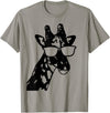 We Love Giraffes - Apparel & Gifts Giraffe Sunglasses Funny African Animal Giraffe Lover Gift T-Shirt Small - Slate Grey