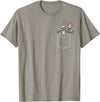 Easter Skeleton Bunny Pocket Funny Rabbit Men Women Kids T-Shirt in Slate Grey