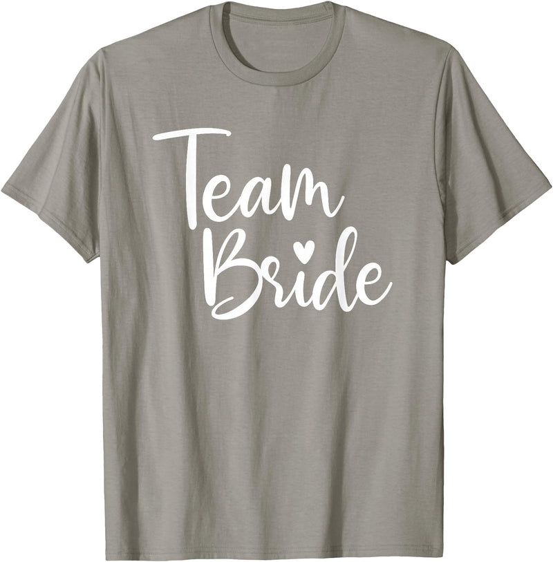 Team Bride Wedding tee Team Bride Wedding, Bride Bridal Party T-Shirt - Slate Grey