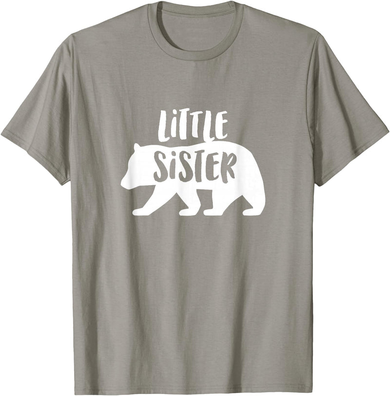 The Persnickety Owl Family Bears #2 Little Sister Bear Shirt Sister Bear T-Shirt Sister Tee T-Shirt - Slate Grey