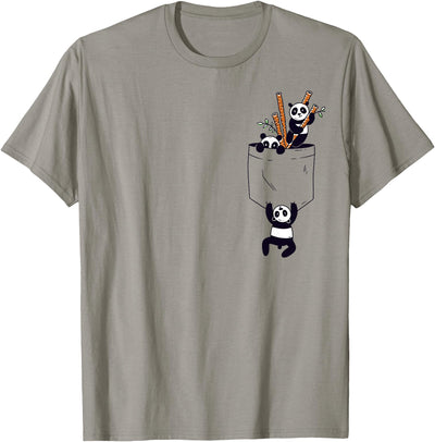 Kawaii Clothes Baby Panda Bear Pocket Panda T-Shirt