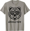 Mama Bear Grizzly Mom T-Shirt - Slate Grey