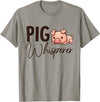 SHIRTSIDE PIG Pig Whisperer Shirt Gift For Pig Lover T-Shirt - Slate Grey
