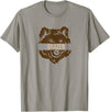 Brown Bear Lovers and Fat Grizzy Fans 2023 Grazer Bear design fat brown grizzly fan beartober week 2023 T-Shirt - Slate Grey