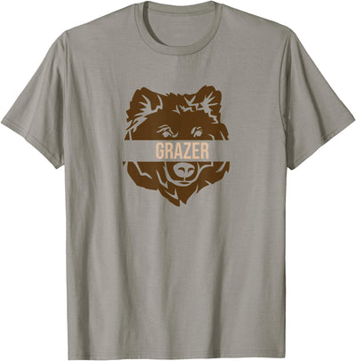 Grazer Bear design fat brown grizzly fan beartober week 2023 T-Shirt