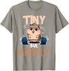 Weightlifting Hamster Tiny but Mighty! T-Shirt - Slate Grey
