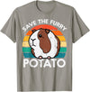 Guinea Pig Shirts For Men Women Kids Gift Guinea Pig Save Furry Potato Cavy Pet Owner Women Kids Men T-Shirt - Slate Grey