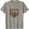 National Parks Nature Lovers Camping Apparel Katmai National Park Bear T-Shirt - Slate Grey