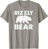 Rizz Meaning Tees Rizzly Bear T-Shirt - Slate Grey