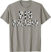Cow Pattern Print Family Matching Birthday Shirts Cow Big Brother Birthday Family Matching Fathers Day Boy T-Shirt - Slate
