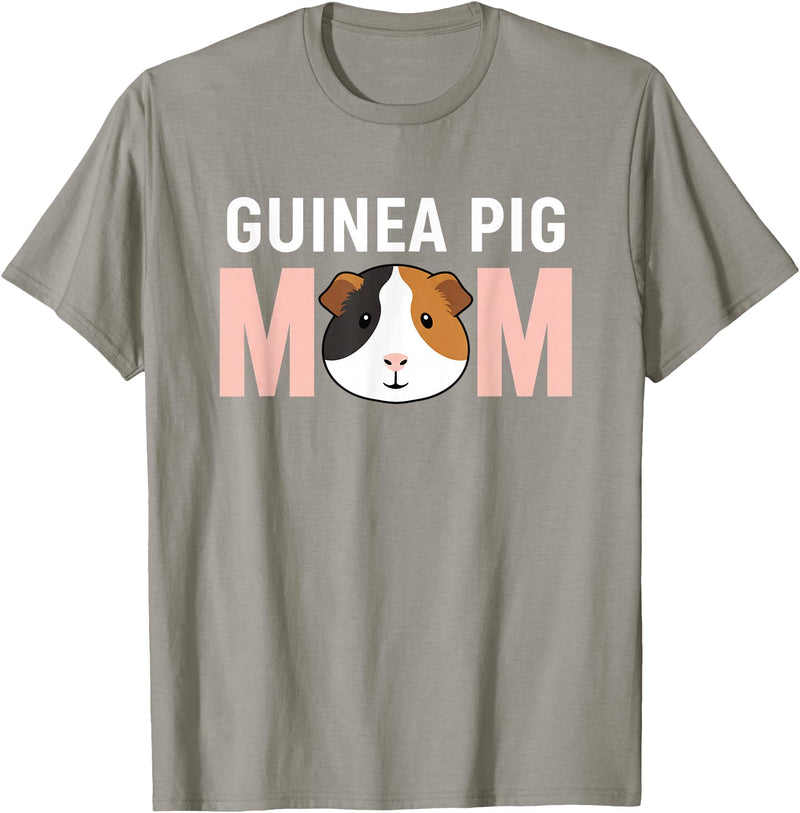 Cavy Mom Designs FarmAnimal Guinea Pig Mom Cavy Owner Mom Design T-Shirt - Slate Grey