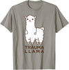 Doc Llama Apparel T-Shirt Funny Llama Doctor T-Shirt, No Trauma Llamas Tee Apparel T-Shirt - Slate Grey
