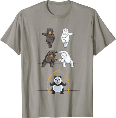Adorable Panda Shirts Funny Panda T-Shirt Panda Fusion Gift Shirt Cute Polar Bear T-Shirt