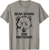 Bee Kind Tees Funny College Tests - Bear Down For Midterms T-Shirt - Slate Grey