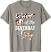 Love Family Matching Mommy of The Birthday Boy Cow Farm 1St Birthday Boy T-Shirt - Slate Grey
