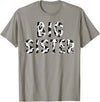 Cow Pattern Print Family Matching Birthday Shirts Cow Big Sister Birthday Family Matching Mothers Day Boy Girl T-Shirt -