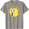 36 Endangered Animal Face Protect Your Neck Giraffe T-Shirt T-Shirt - Slate Grey