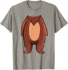 The Easy Costume Idea Shop Bear Halloween Costume Shirt - Brown Grizzly Bear T-Shirt - Slate Grey