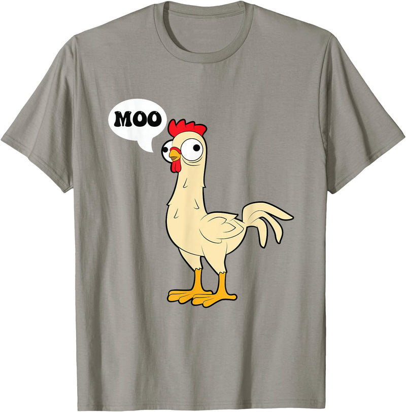 gift creative original father joke humor amusing Chicken - Hen - Fowl - Cow - Funny - Joke - dad Joke T-Shirt - Slate Grey