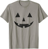 Vintage Jack o Lantern . Vintage Jack o Lantern JackoLantern Pumpkin Face T-Shirt - Slate Grey