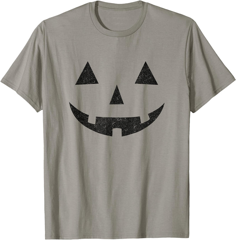 Vintage Jack o Lantern . Vintage Jack o Lantern JackoLantern Pumpkin Face T-Shirt - Slate Grey