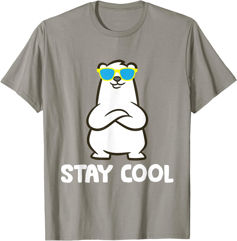 Cute Polar Bear Gifts And Tees Polar Bear Arctic - Stay Cool T-Shirt - Slate Grey