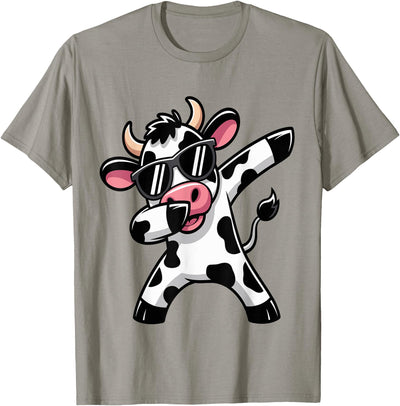 Ls Dabbing Cow Farm Animal Cow Lover Farming T-Shirt