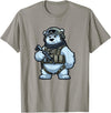 Nate's SOF-Tee's Christmas Drink Infantry Polar Bear Veteran Men Women Gift T-Shirt - Slate Grey