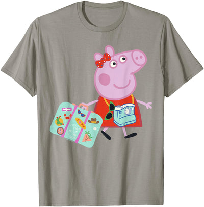Ready to Travel UK to USA Suitcase Camara Glasses T-Shirt