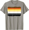 LGBTQ Bear Flag Gay Pride Gift For Men LGBT Papa Mens Gay Pride Month - Gay Flag Bear T-Shirt - Slate Grey