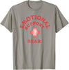 Ink’d and threads Emotional Support Bear T-Shirt - Slate Grey