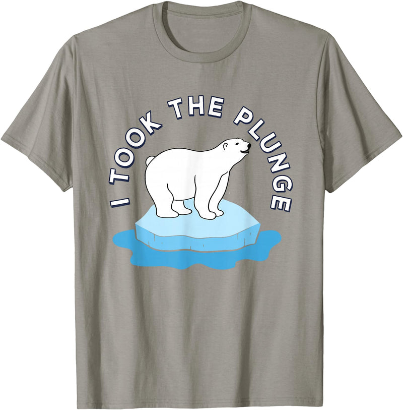 Cute Polar Bear Plunge Day 2026 Polar Bear Plunge Day 2026 I Took The Plunge T-Shirt - Slate Grey