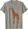 Golf Golfing Golfer Giraffe Animal Safari Giraffe Golf T-Shirt - Slate Grey