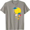 Mid Autumn Festival Chinese Rabbits Lanterns to Moon T-Shirt in Slate Grey
