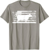 Funny Charolais Rancher Gift for Cattle Lover American Flag - American Cow Charolais Rancher T-Shirt - Slate Grey