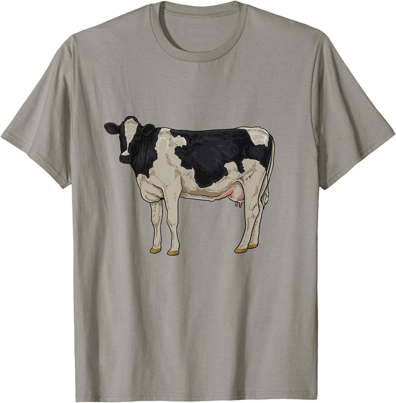 Cows and cattle Drawing of a Holstein cattle T-Shirt - Slate Grey