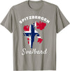 Spitzbergen Island Souvenir Svalbard Gift Norway Spitsbergen Norway Flag Men Women Spitzbergen Svalbard T-Shirt - Slate Grey