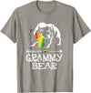 Proud Mom LGBT Pride Tee Grammy Bear Grammy Bear Proud Mom Rainbow Flag LGBT Pride T-Shirt - Slate Grey