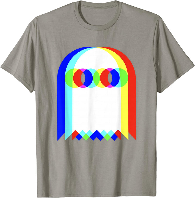 Threadrock Vaporwave Psychedelic Ghost Retro Halloween Techno EDM Unisex Adults Kids T-Shirt - Slate Grey