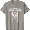 Pun Llama Animal Math Teacher Math No Prob llama Alpaca My Calculator Funny Pun Teacher T-Shirt - Slate Grey